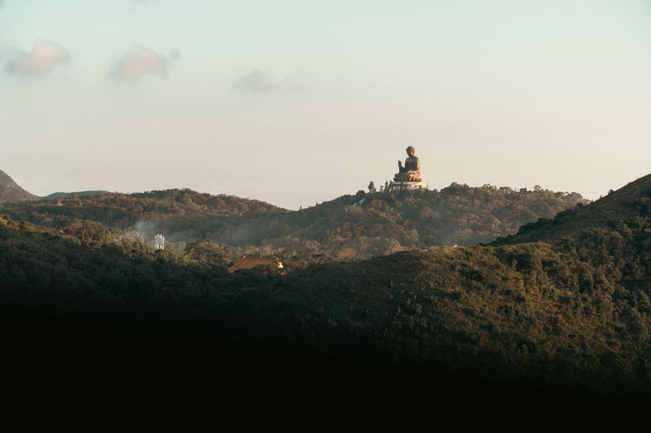 Big Buddha at sunset