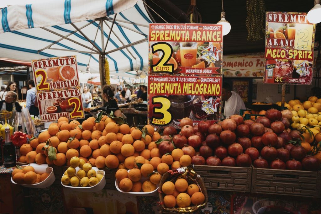 Oranges at Mercato di Ballarò