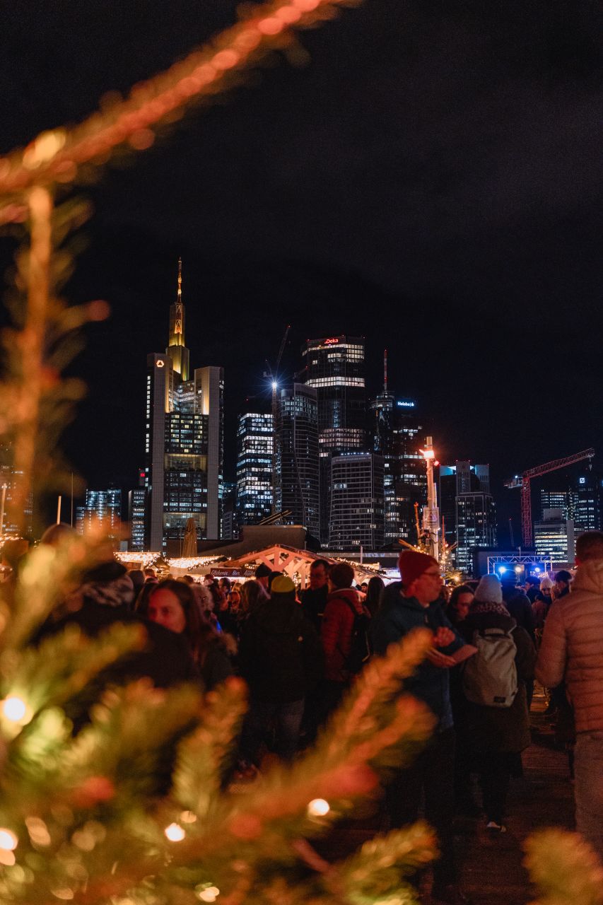 Cityalm Christmas market in Frankfurt 2.