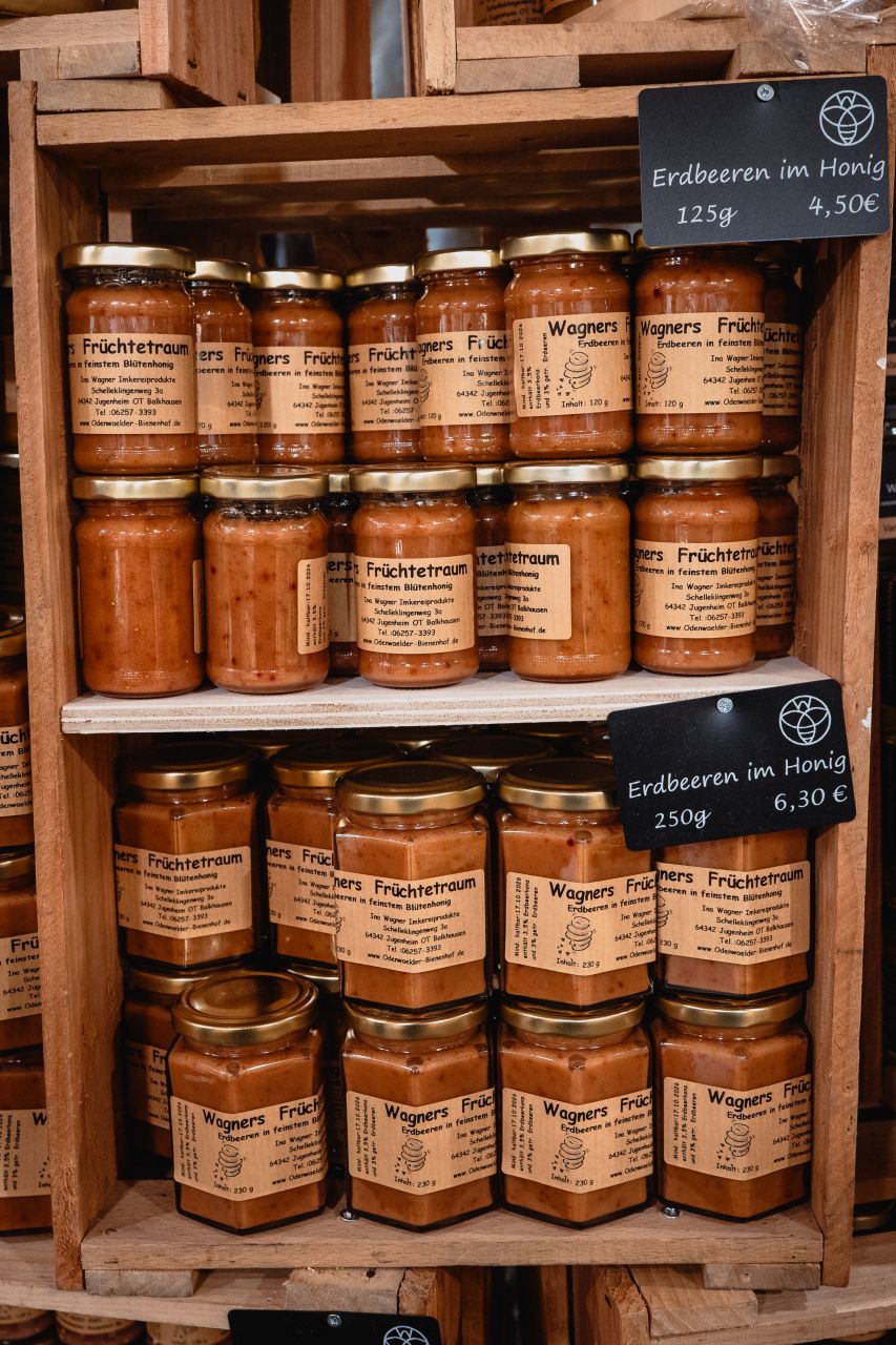 Honey at Wagner Imkerei at Hauptwache.